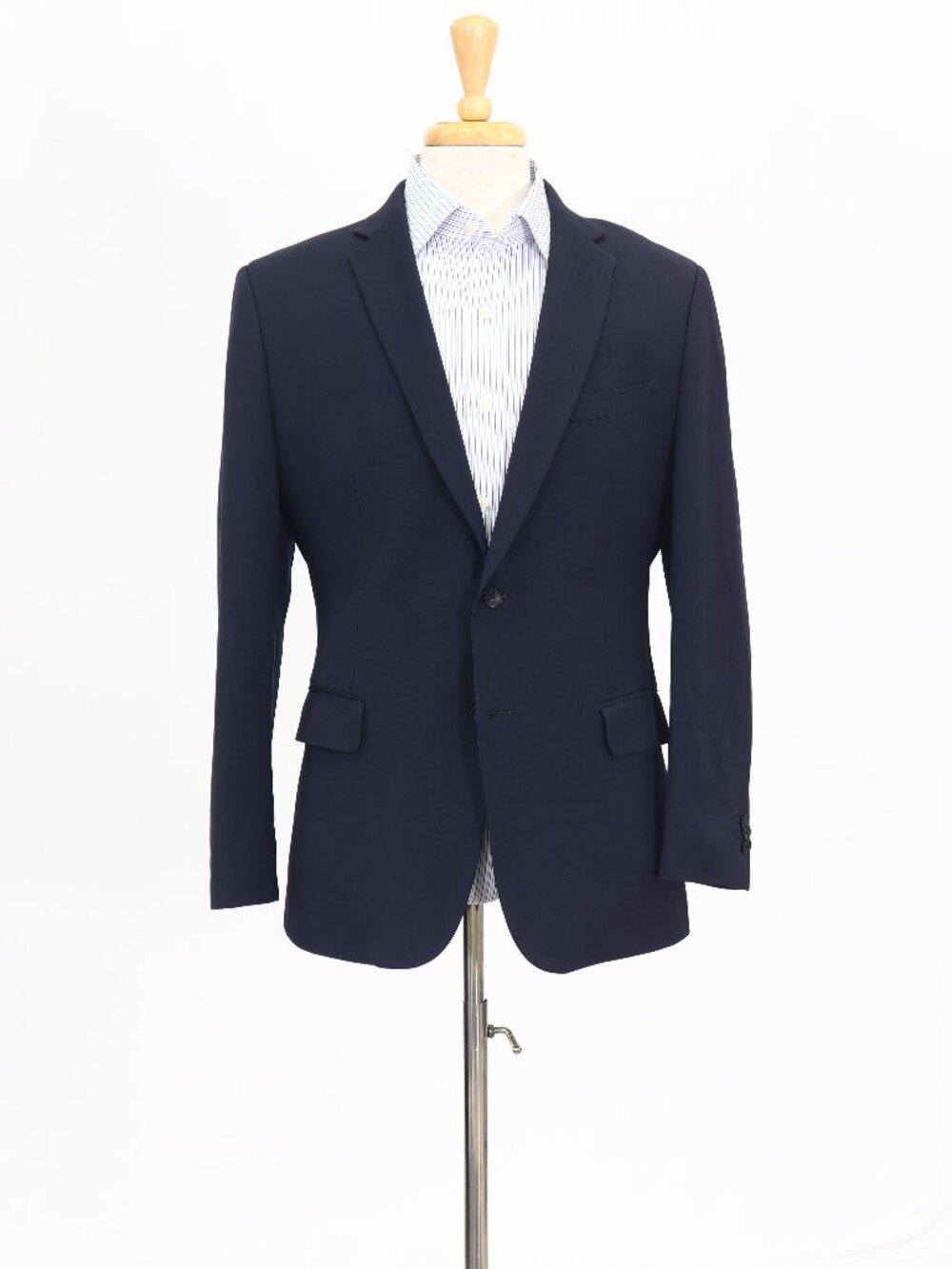 Banana Republic 42R Navy Blazer Sport Coat Jacket 2-Button Solid W782